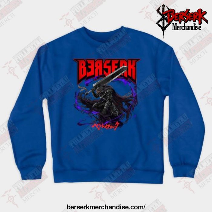 2021 Berserk - Black Swords Crewneck Sweatshirt Blue / S
