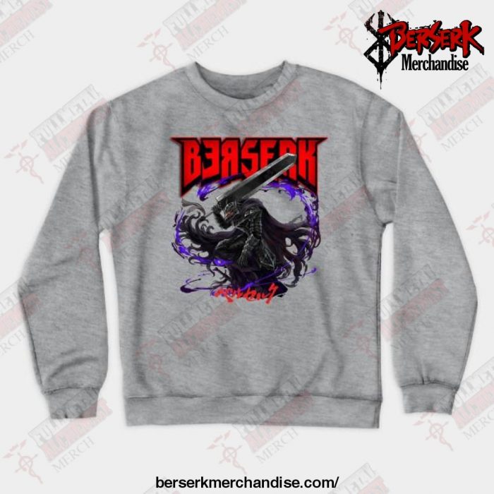2021 Berserk - Black Swords Crewneck Sweatshirt Gray / S