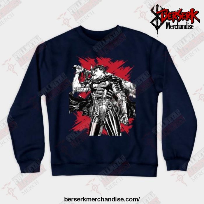 New Style Berserk Crewneck Sweatshirt Navy Blue / S