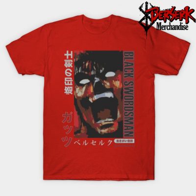 Black Swordsman Berserk T-Shirt Red / S