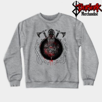 Viking Warrior Skull Berserker Sweatshirt Gray / S
