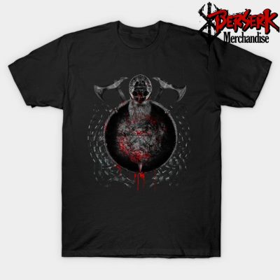 Viking Warrior Skull Berserker T-Shirt Black / S