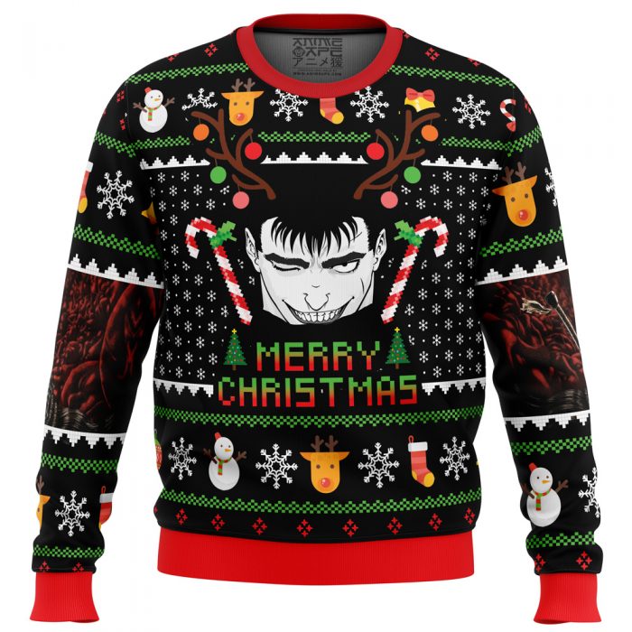 Berserk Holiday Ugly Christmas Sweater1 2 - Berserk Merchandise Store