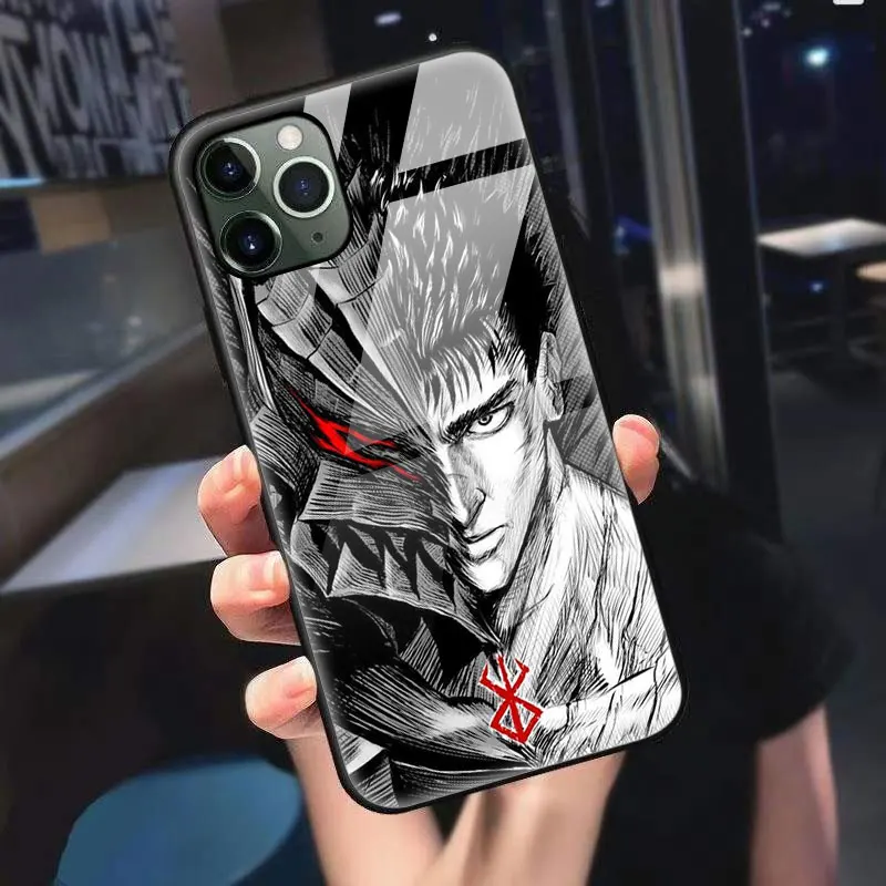 Anime Berserk Guts Phone Case For iPhone 15 Pro Max 14 Pro Max 11 12 13 1 - Berserk Merchandise Store