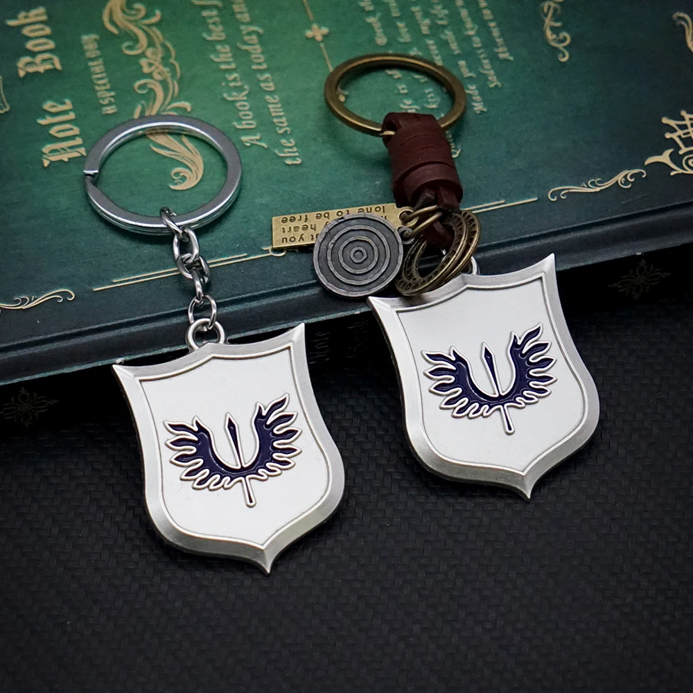 kf Sad48f8656eb44333a670ccbdf7d47ef7e Berserk Keychain Eagle Group Logo Shield Key Chain Reborn Band of the Falcon Griffith Falcon of - Berserk Merchandise Store