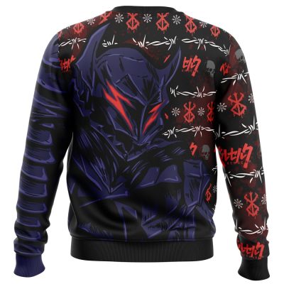 Struggler Berserk Ugly Christmas Sweater BACK mockup - Berserk Merchandise
